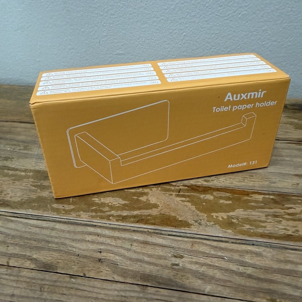 Auxmir Toilet Paper Holder Model 131 SUS304 Stainless Steel Self Adhesive NEW